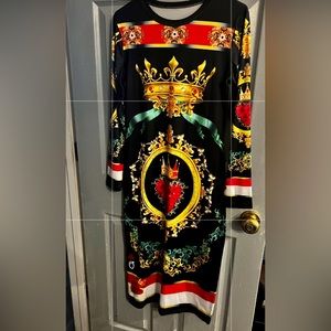 Little black dress vibrant colors stretchy material